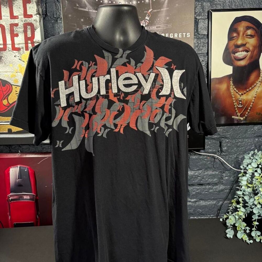 Y2K Hurley Graphic T-Shirt - Men’s XL